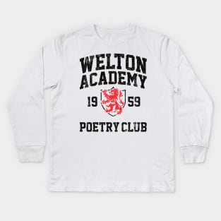 Welton Academy Poetry Club (Variant) Kids Long Sleeve T-Shirt